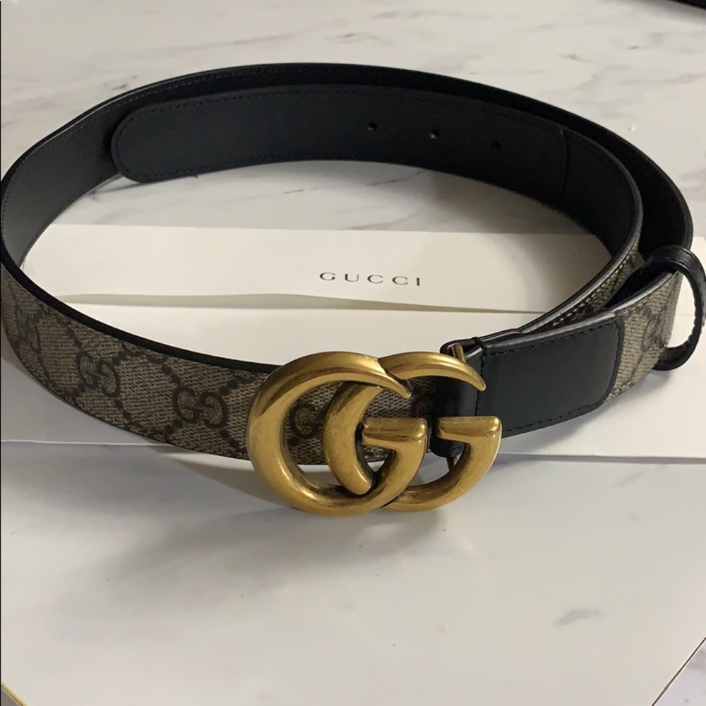 *$OLD** Good as “NEW” Gucci Black Mono (2020) Belt